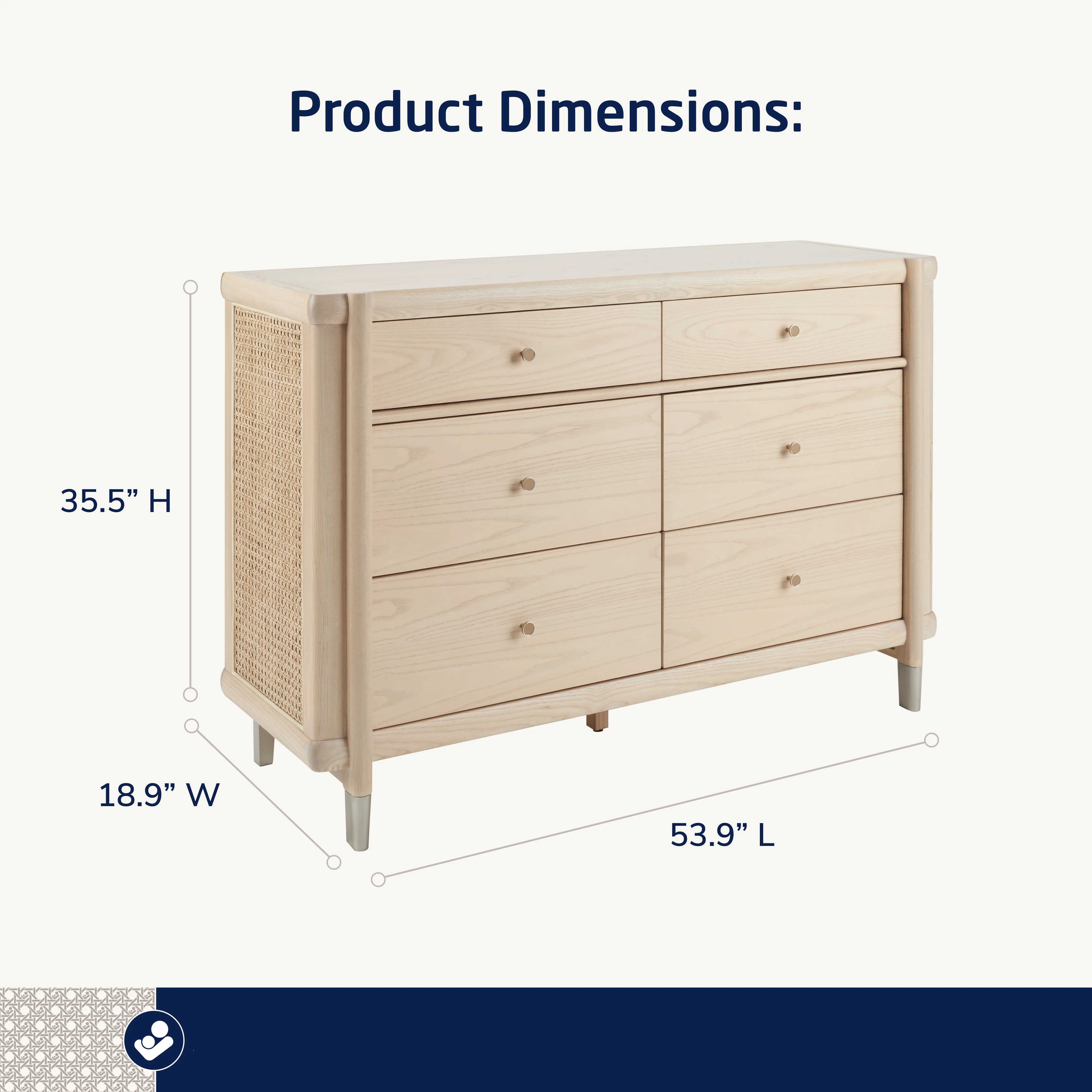 Brisa 6-Drawer Dresser - Image 4