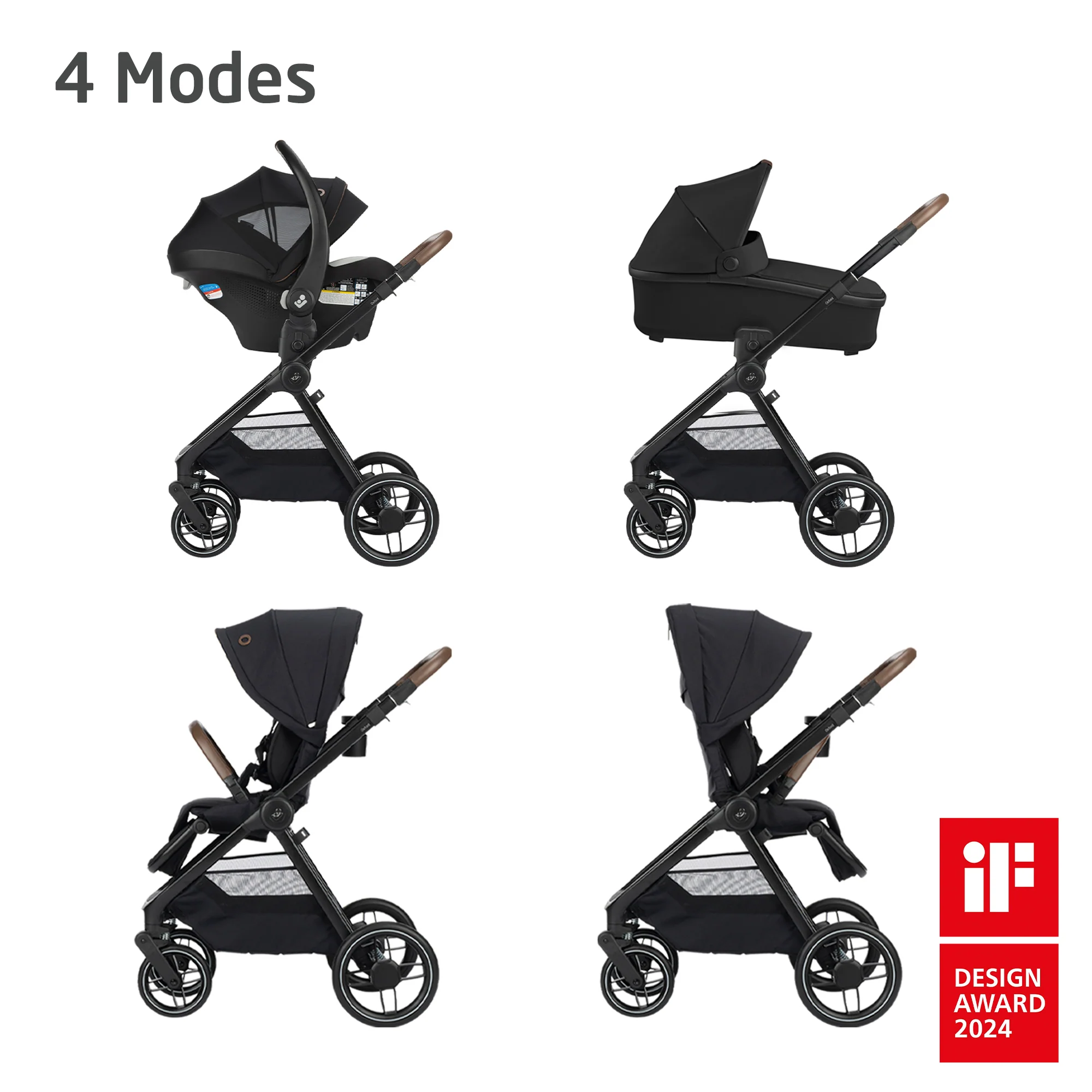 Maxi-Cosi Oxford Travel System + Oria Bassinet - Image 3
