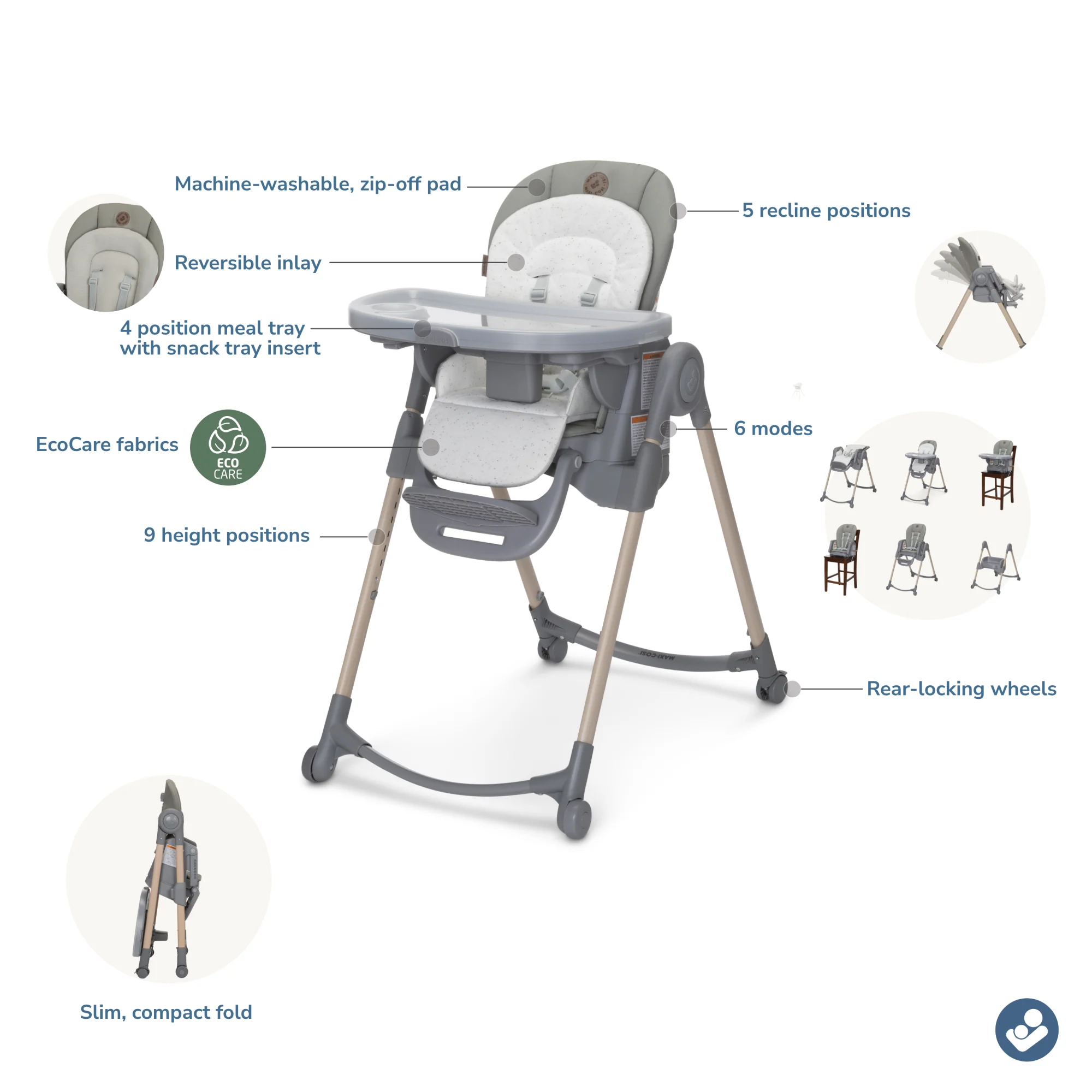 Minla 6-In-1 High Chair - Image 3