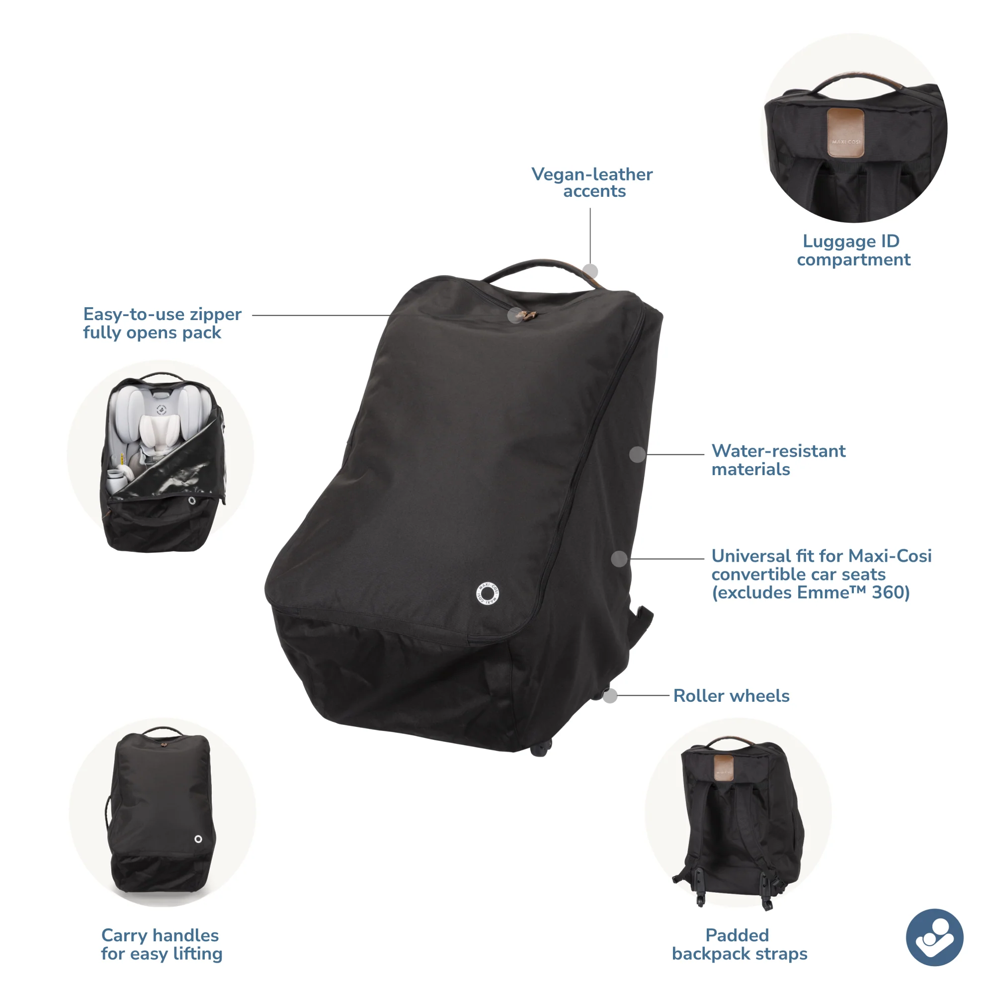 Wheeled Car Seat Travel Pack - Image 3