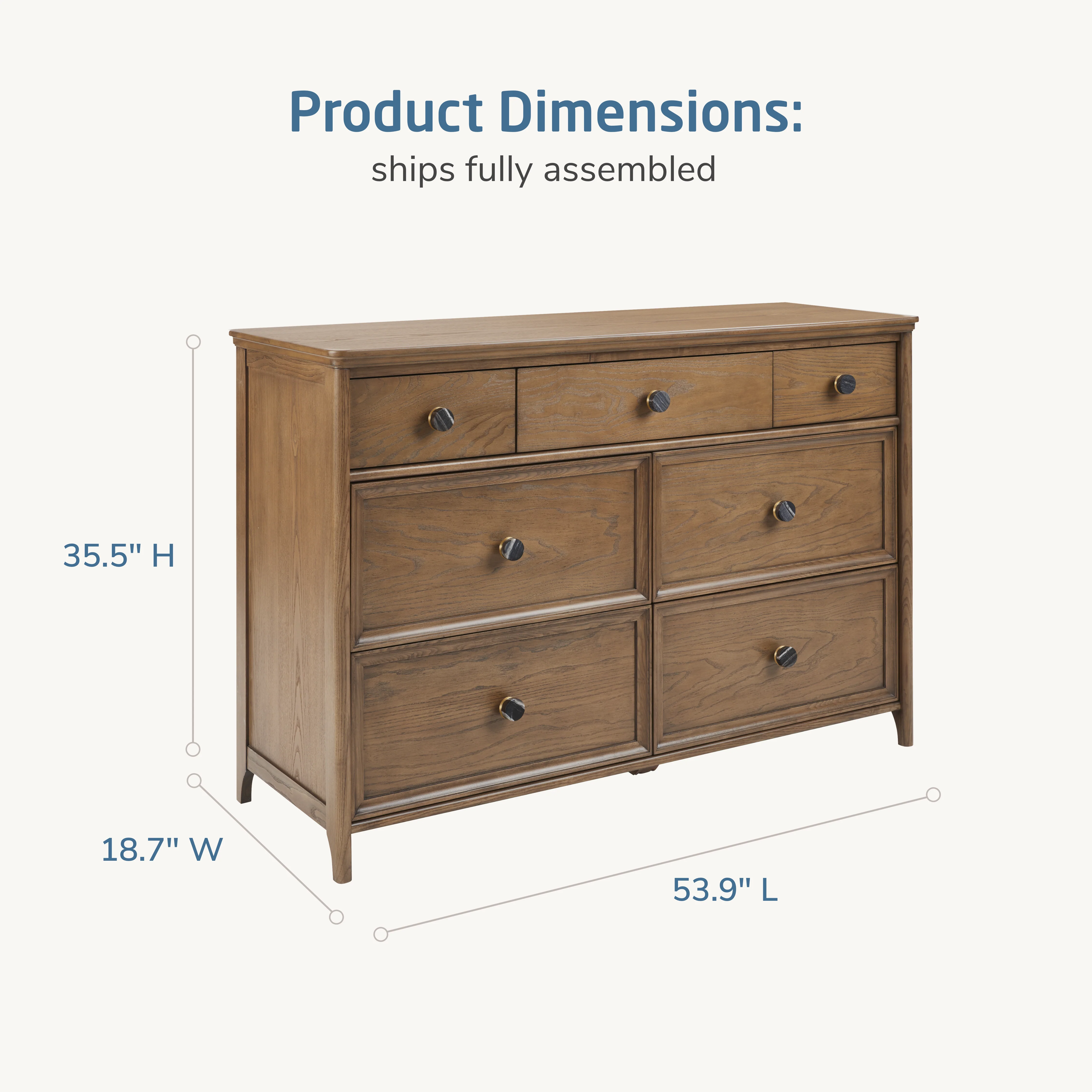 Quiet Luxury 7-Drawer Dresser - Image 5