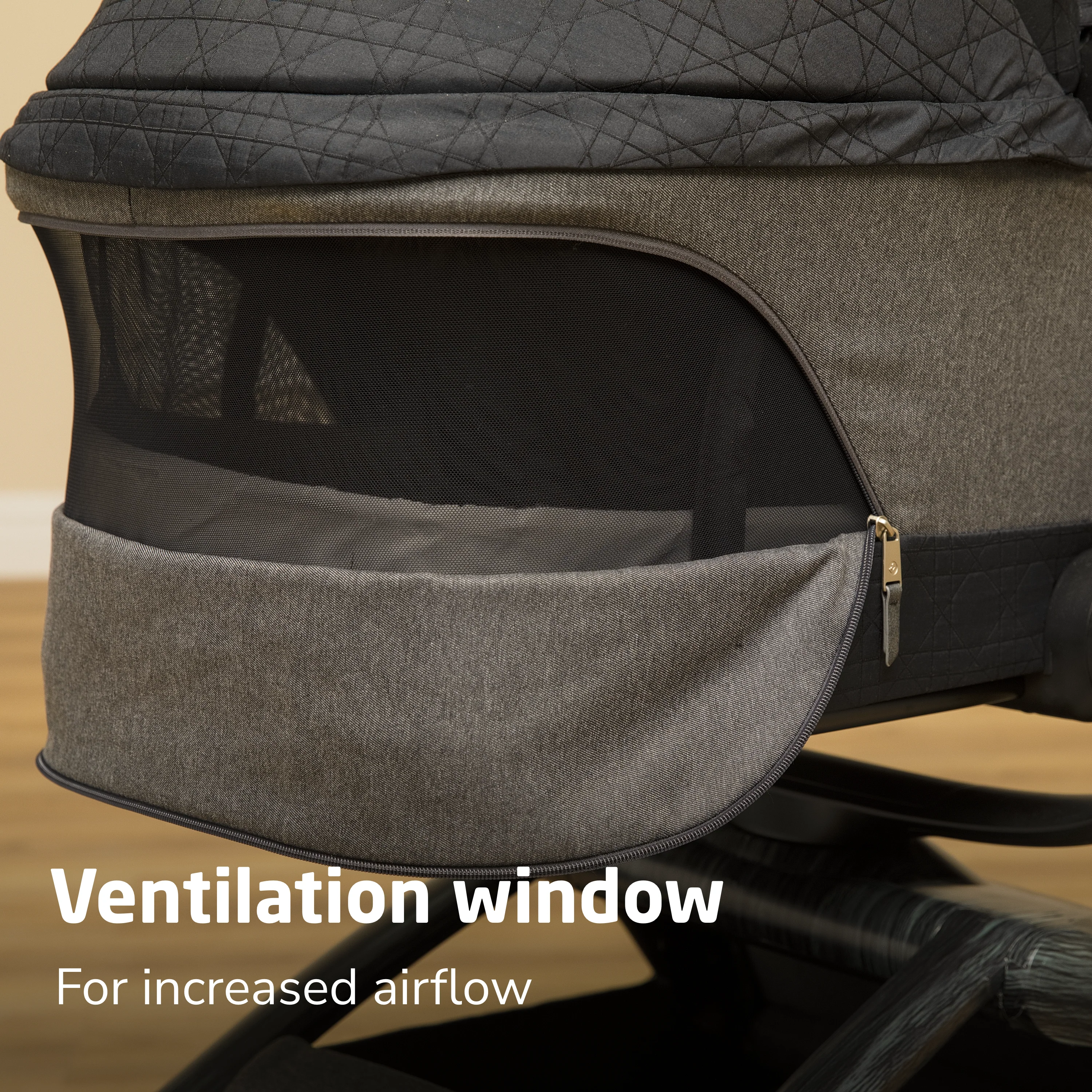 Tana 360° Rotating Modular Stroller with Carriage Accessory in Onyx Heritage - Image 16